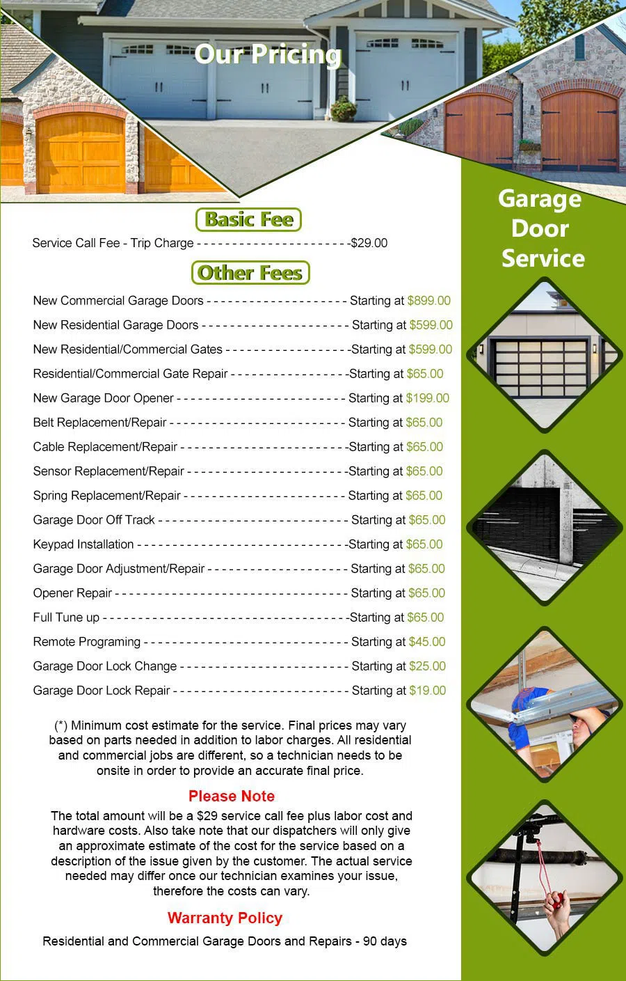 Galaxy Garage Door Service Riverside, CA 951-703-1705